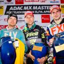 ADAC MX Masters 2019, Fürstlich Drehna, Siegerehrung der ADAC MX Masters v.l.n.r.: Tanel Leok ( Estland / Yamaha / A1M Husqvarna ), Jens Gettemann ( Belgien / Kawasaki / Monster Energy Kawasaki Elf Team Pfeil ) und Dennis Ullrich ( Deutschland / Husqvarna
